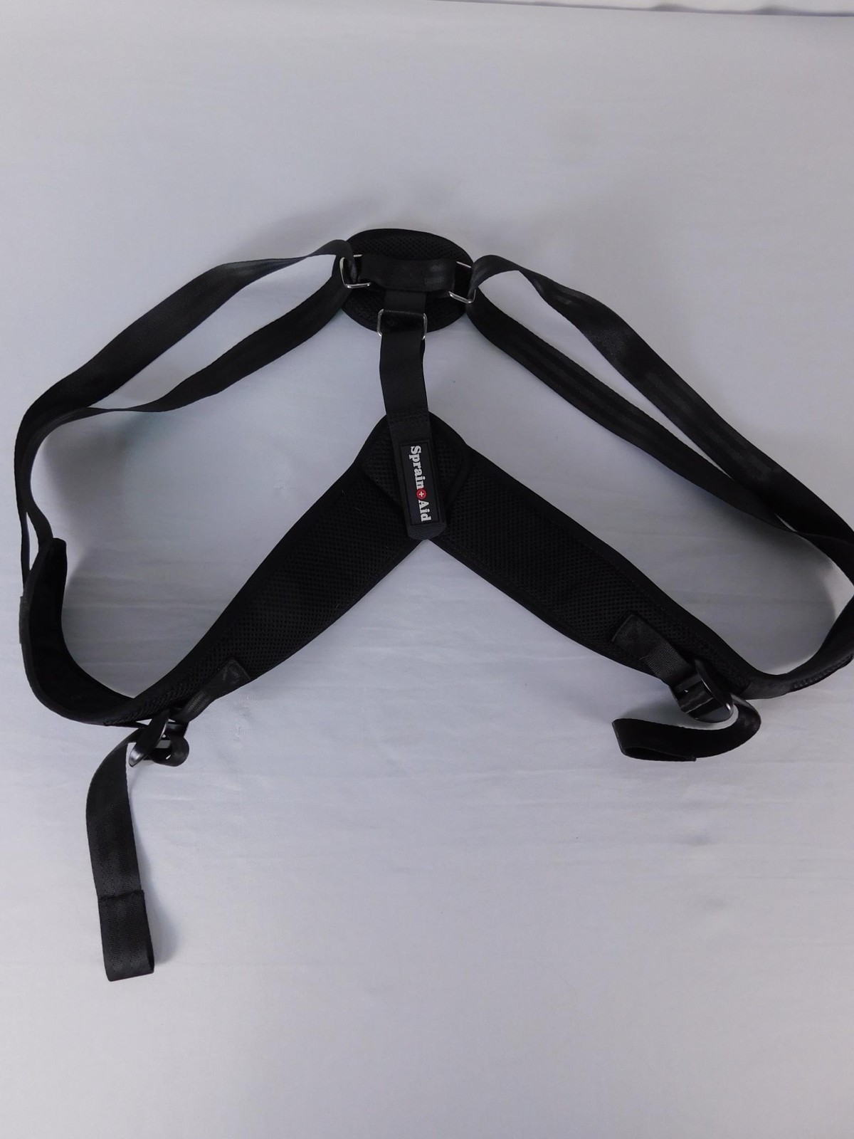 Sprain + Aid Black Posture Corrector Back Shoulder Support One Size Adjustable