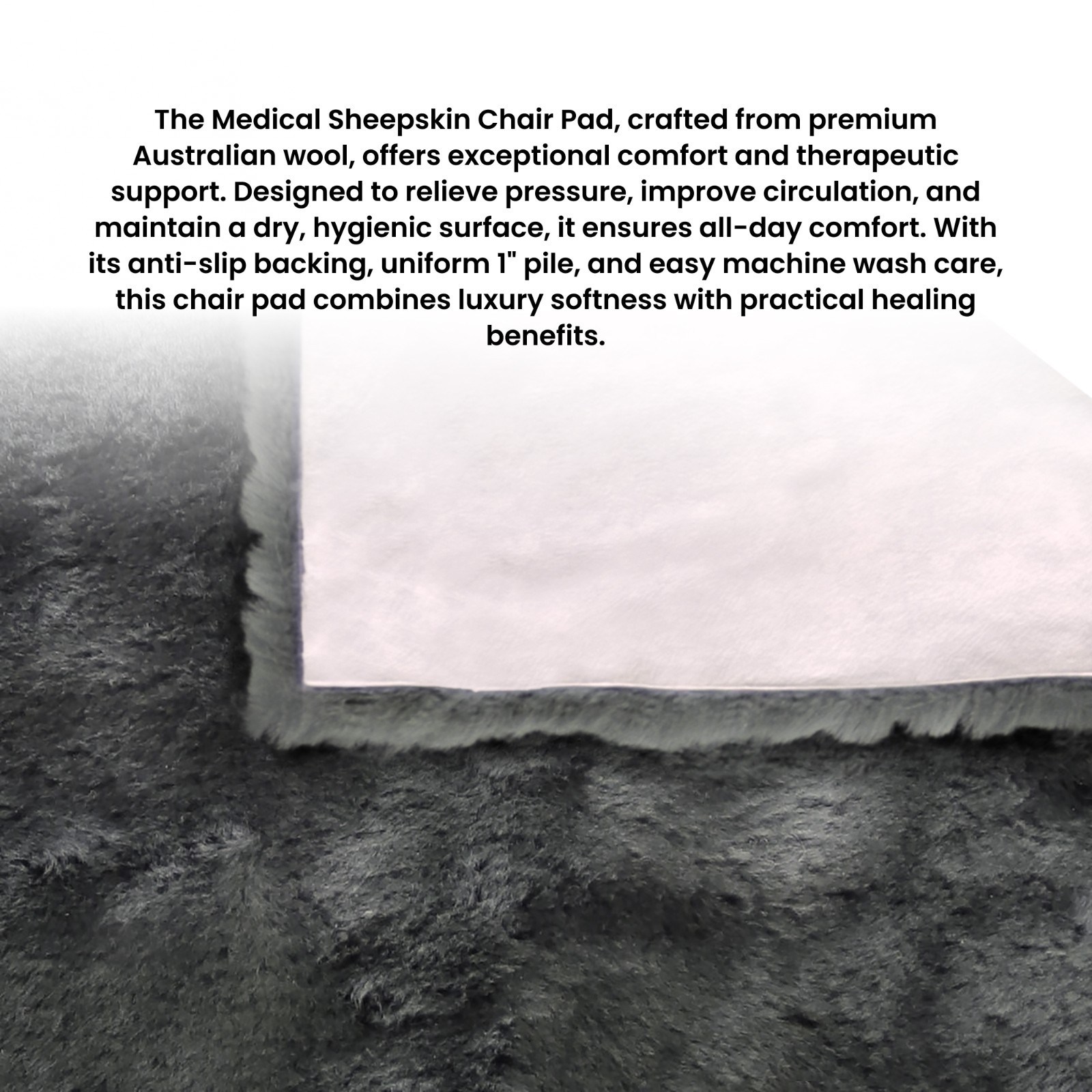 Medical Sheepskin Chair Pad | Sheepskin wheelchair Seat Pad | Medical Sheep Skin