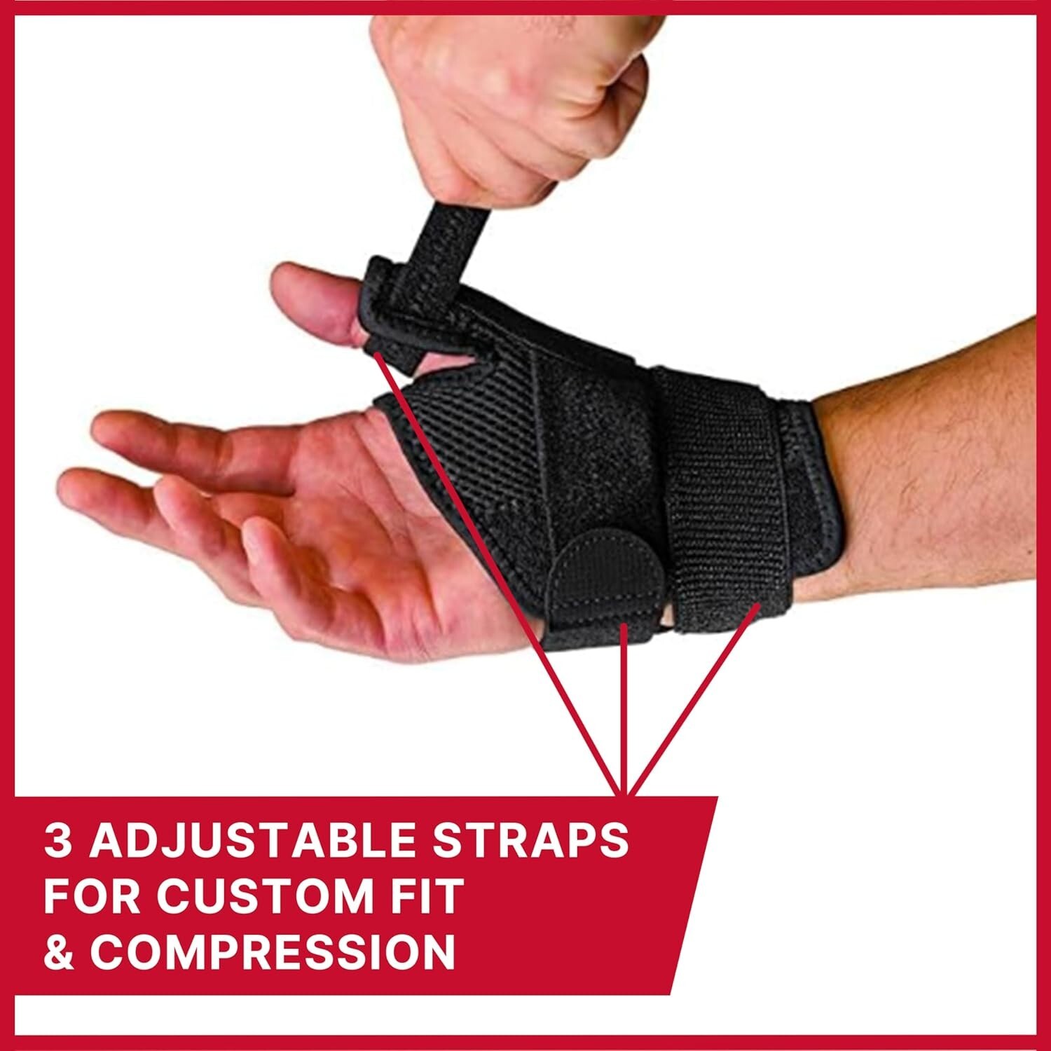 Versatile Thumb Support Brace for Soft Tissue Injuries and Arthritis Relief
