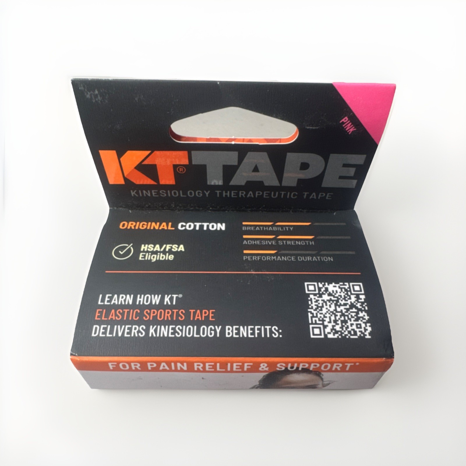 KT Tape Original Cotton Sports Tape Pink 20 Precut Strips 2x10in Breathable