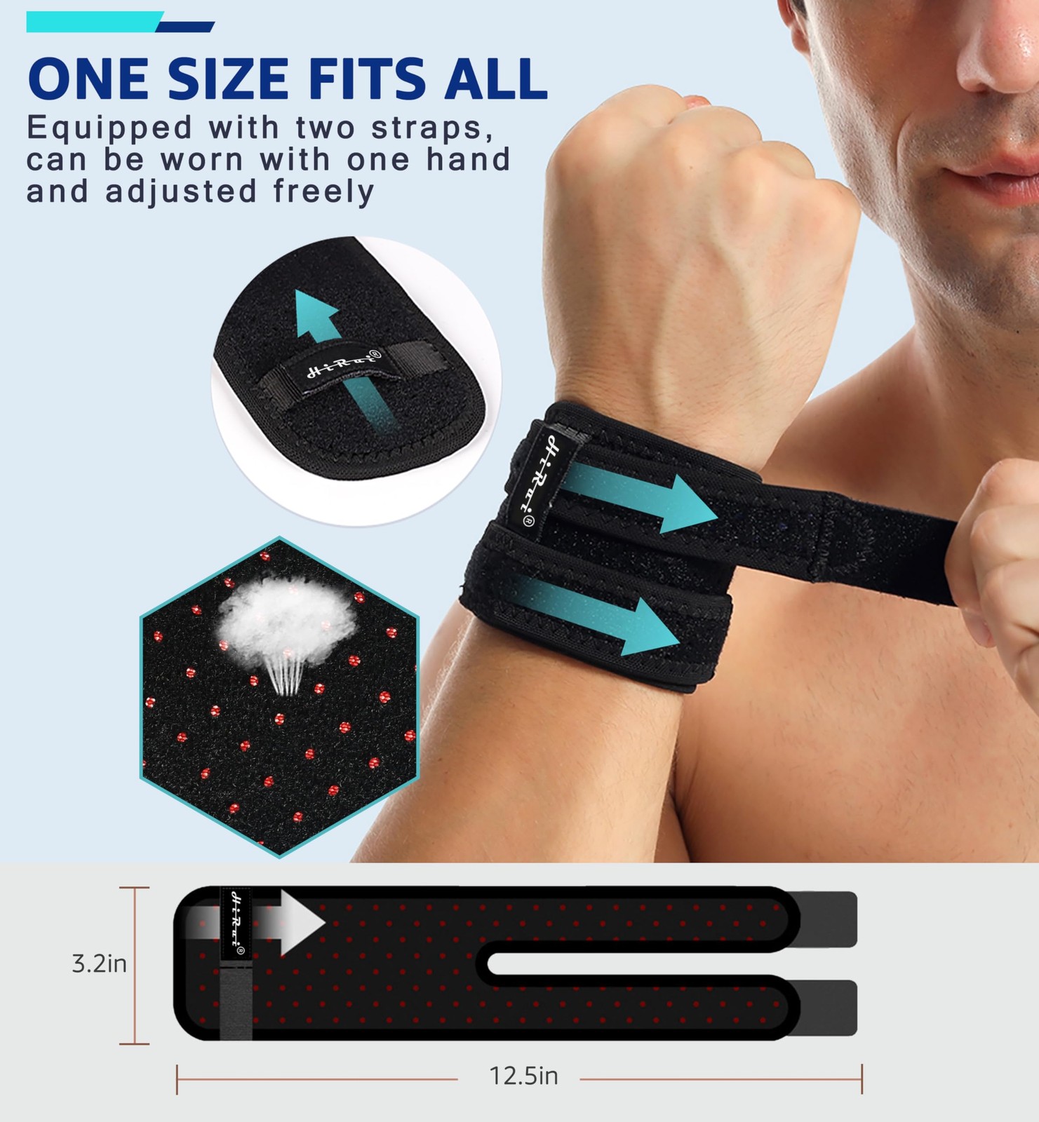 Wrist Brace for TFCC Tears, Adjustable Wristband Wrist Wraps Support for Fitn…