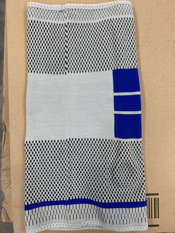 NBD knee pads, knee hat, knee protection knee compression, gray / blue, 1 pc.