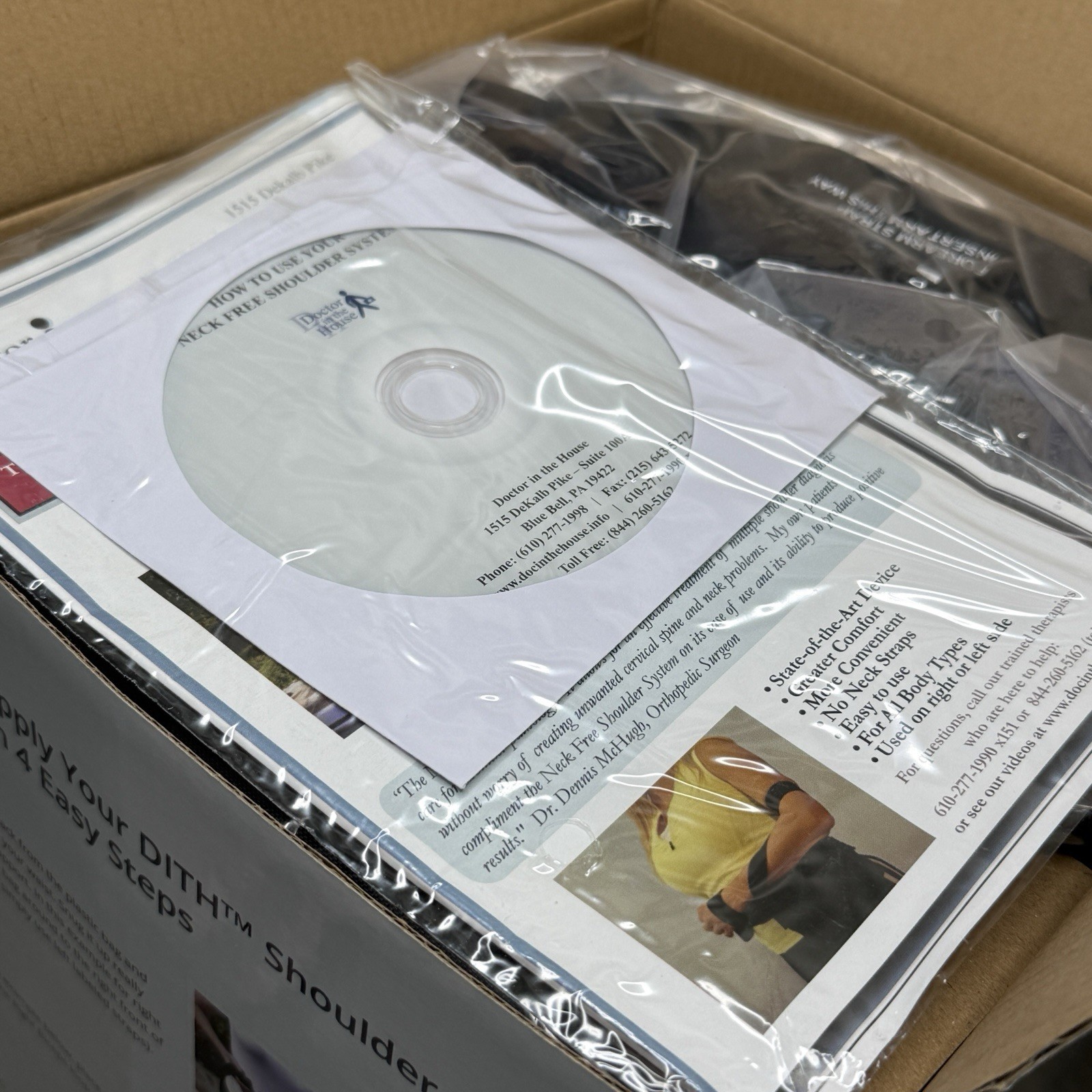 DITH Doctor in the House Neck Free Shoulder Sling System with Instructional DVD