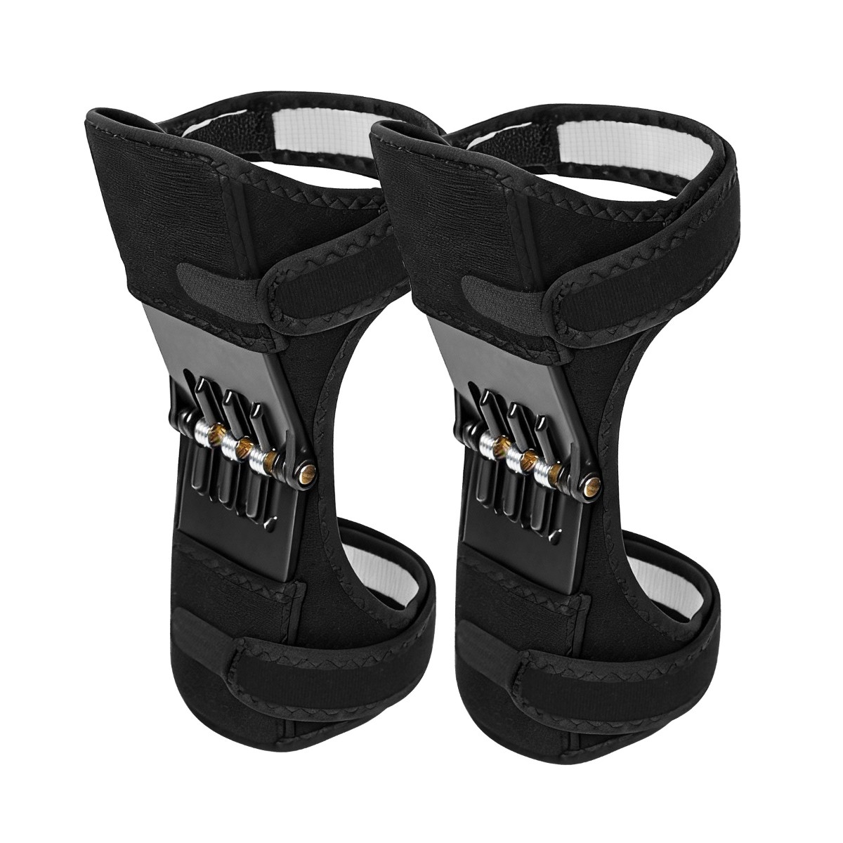 2/4Pcs Knee Pads Booster Joint Support Brace Lift Squat Sport Power Spring Force
