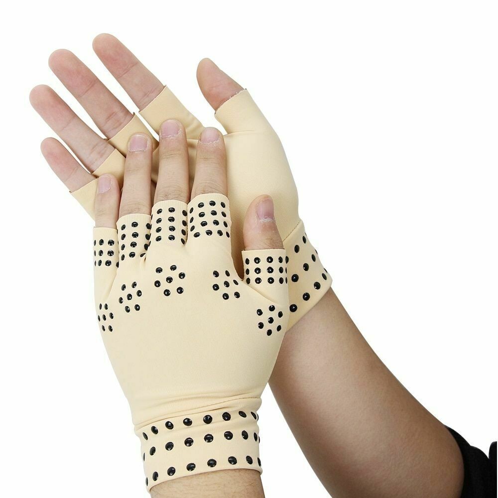 Magnetic Gloves Arthritis Therapy Support Pressure Pain Heal Joints Pain Pair