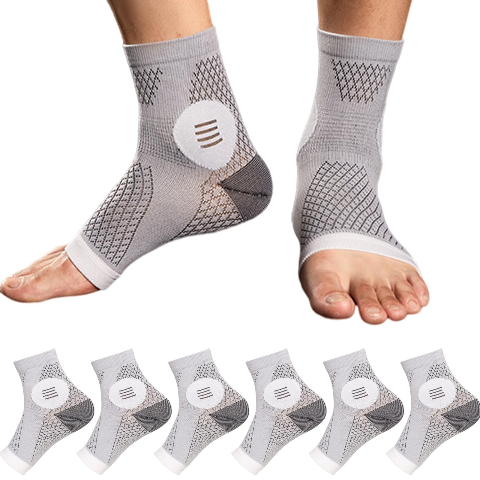 3Pairs Neuropathy Socks – Soothe Relief Compression Socks 20-30 mmHg – Compre…