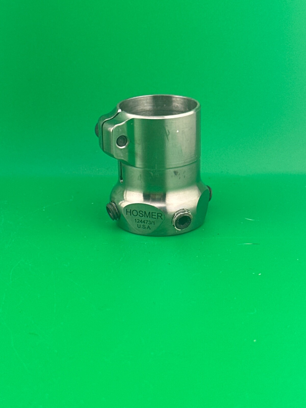 Prosthetic component adapter part. Hosmer tube clamp