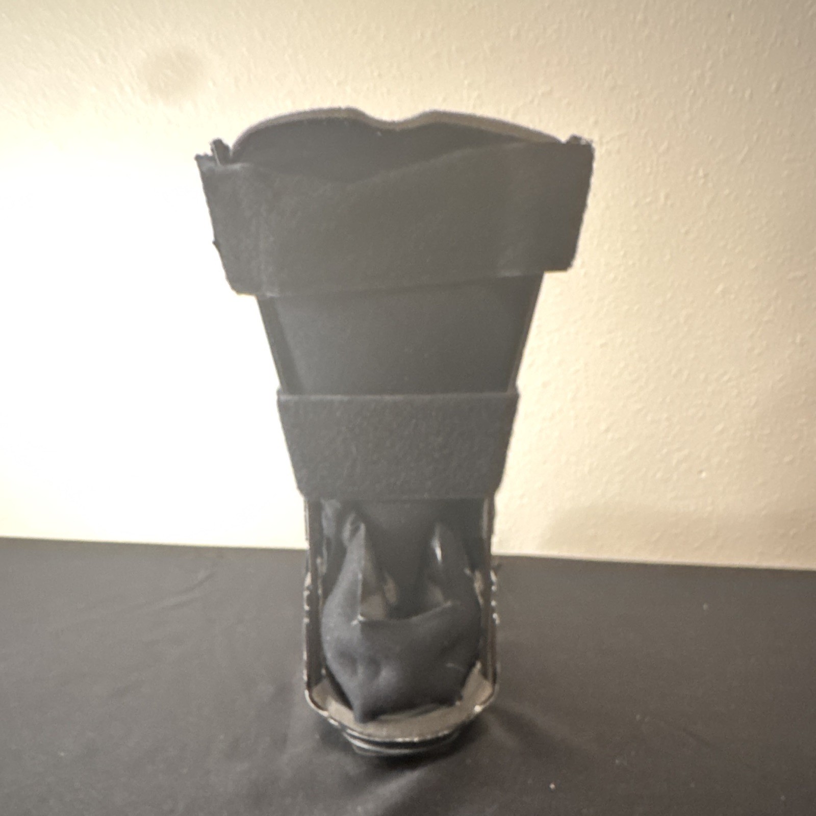 TOC Adjustable Black Ankle Foot Walker Boot Brace w/ Rocker Sole, Size 1-2 kids