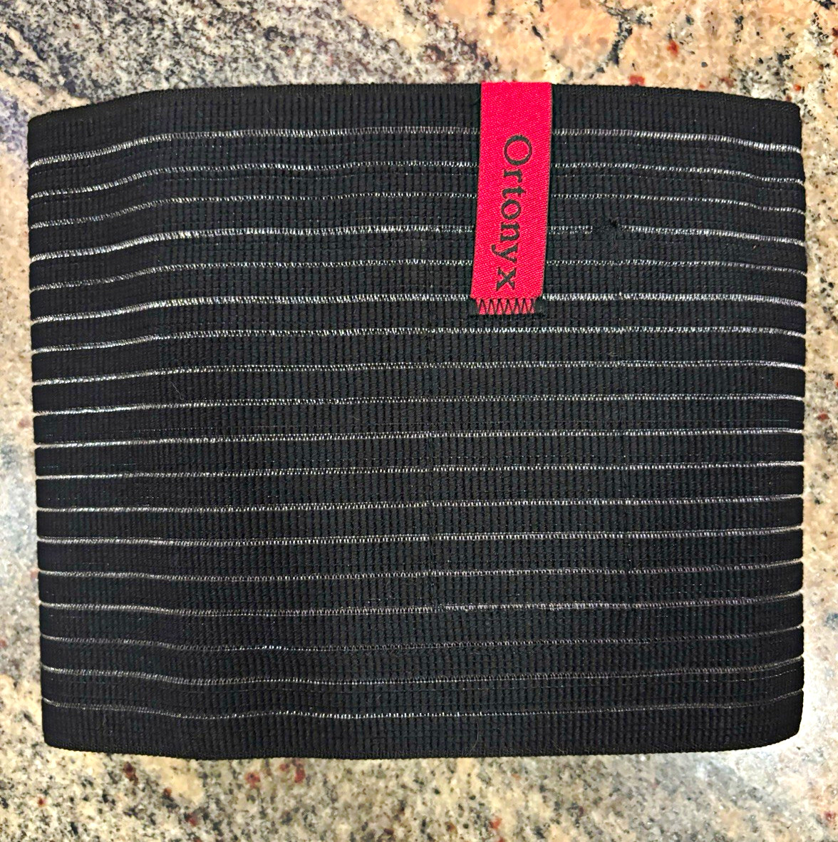 New ORTONYX Black umbilical hernia Compression Support Brace, Size L-XXL.