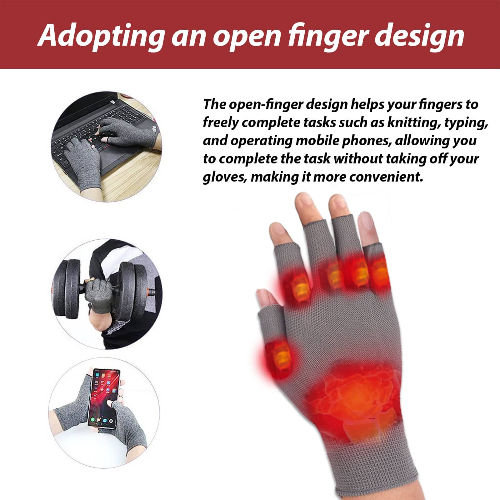 Arthritis Compression Gloves Hand Joint Pain Relief Wrist Protection Gloves US