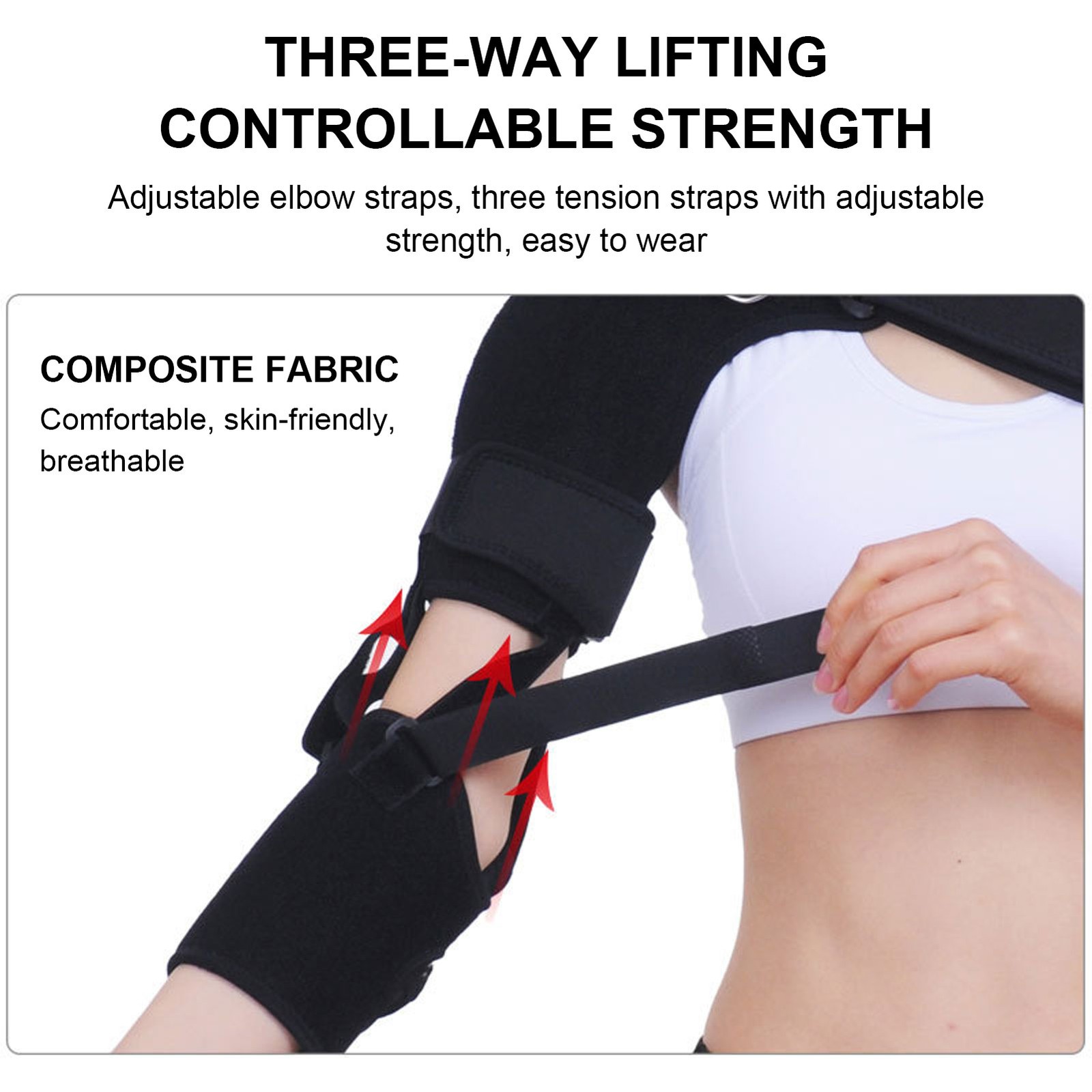 Shoulder Brace Support Arm Sling Adjustable Rotator Cuff Fixing Shoulder