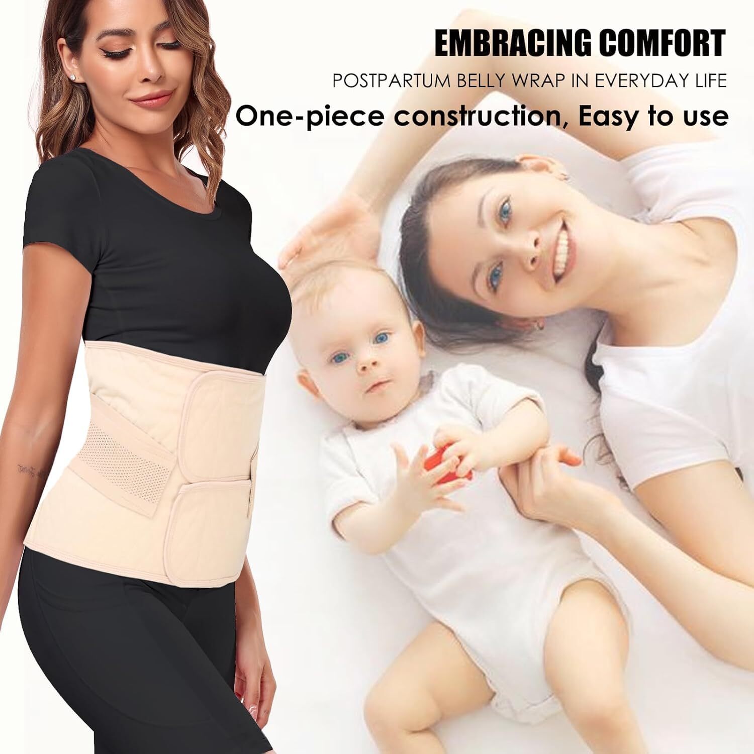 Abdominal Binder Post Surgery C Section Postpartum Belly Wrap Compression Belt