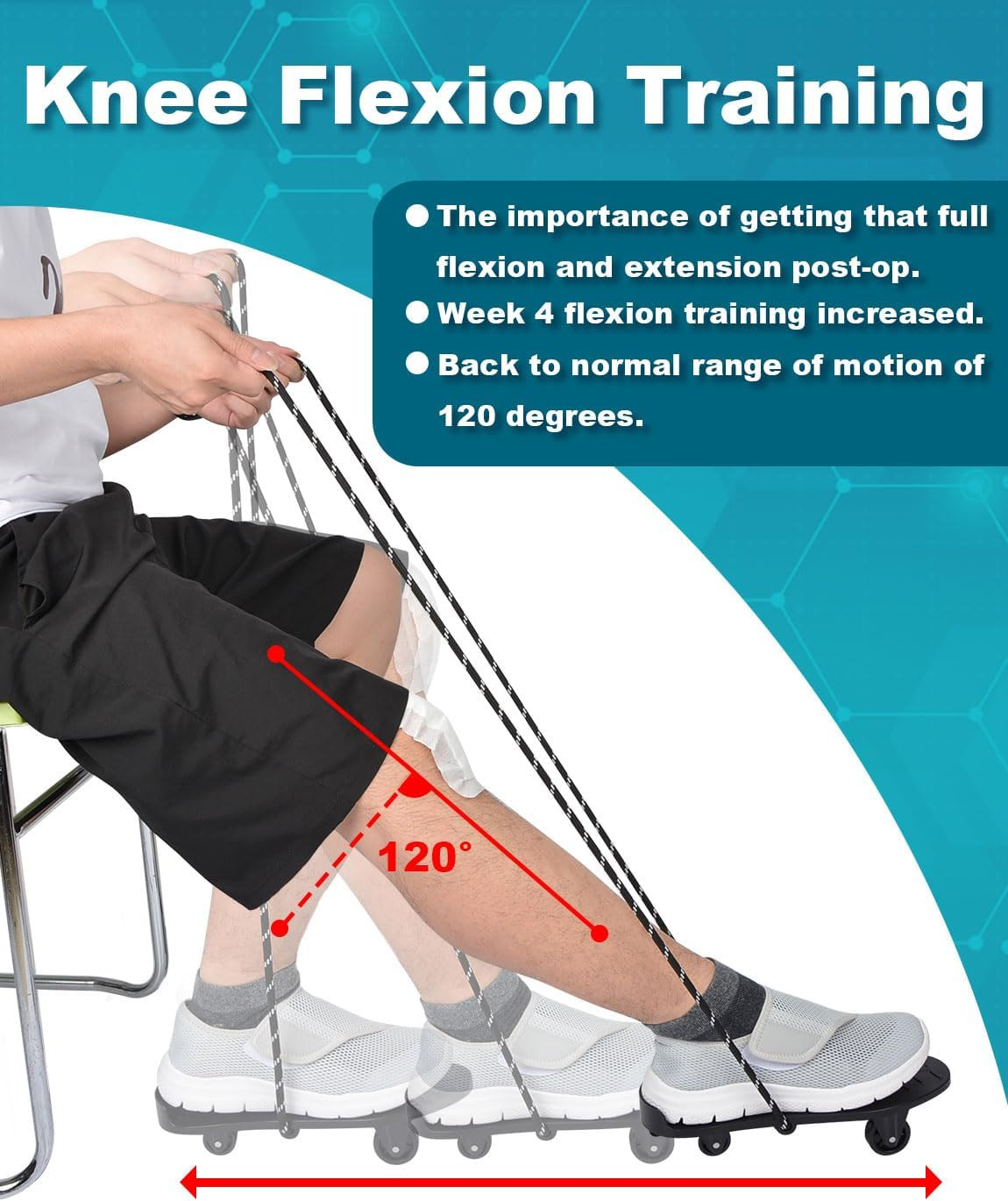Knee Glide for Knee Replacement Recovery Aids Kit Knee Therapy Exercise Strength