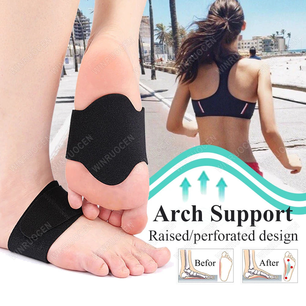 Arch Foot Pads For Men Women Arch Support Shock Absorption Flat Feet Inside And