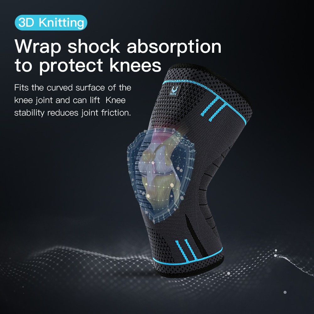 2pcs Elastic Knee Brace Support Sleeve Breathable Sports Protector for Men Women