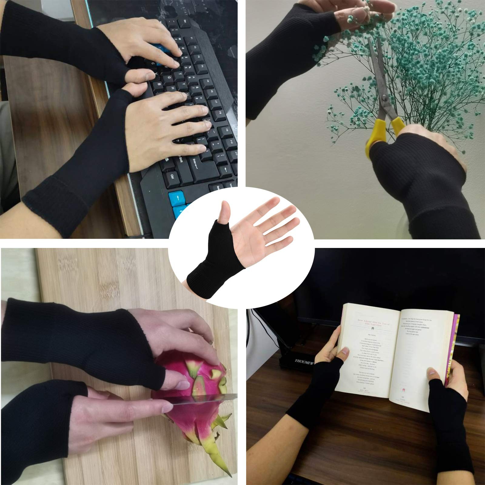 Thumb Arthritis Compression Gloves(1 Pair),Breathable Wrist Support Brace Fin…