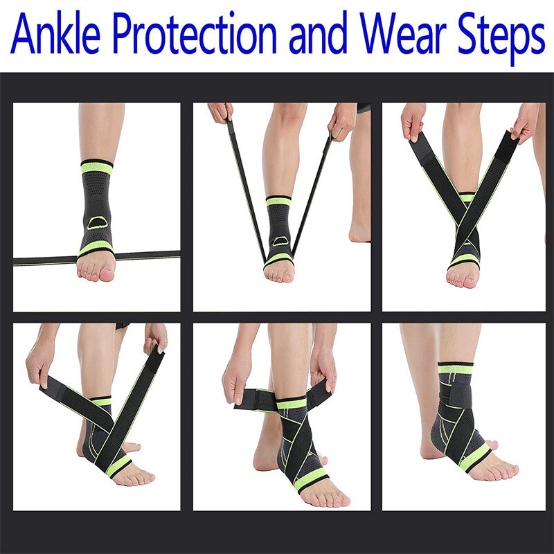 Ankle Support Compression Socks Foot Wrap Arch Heel Plantar Fasciitis Bandage