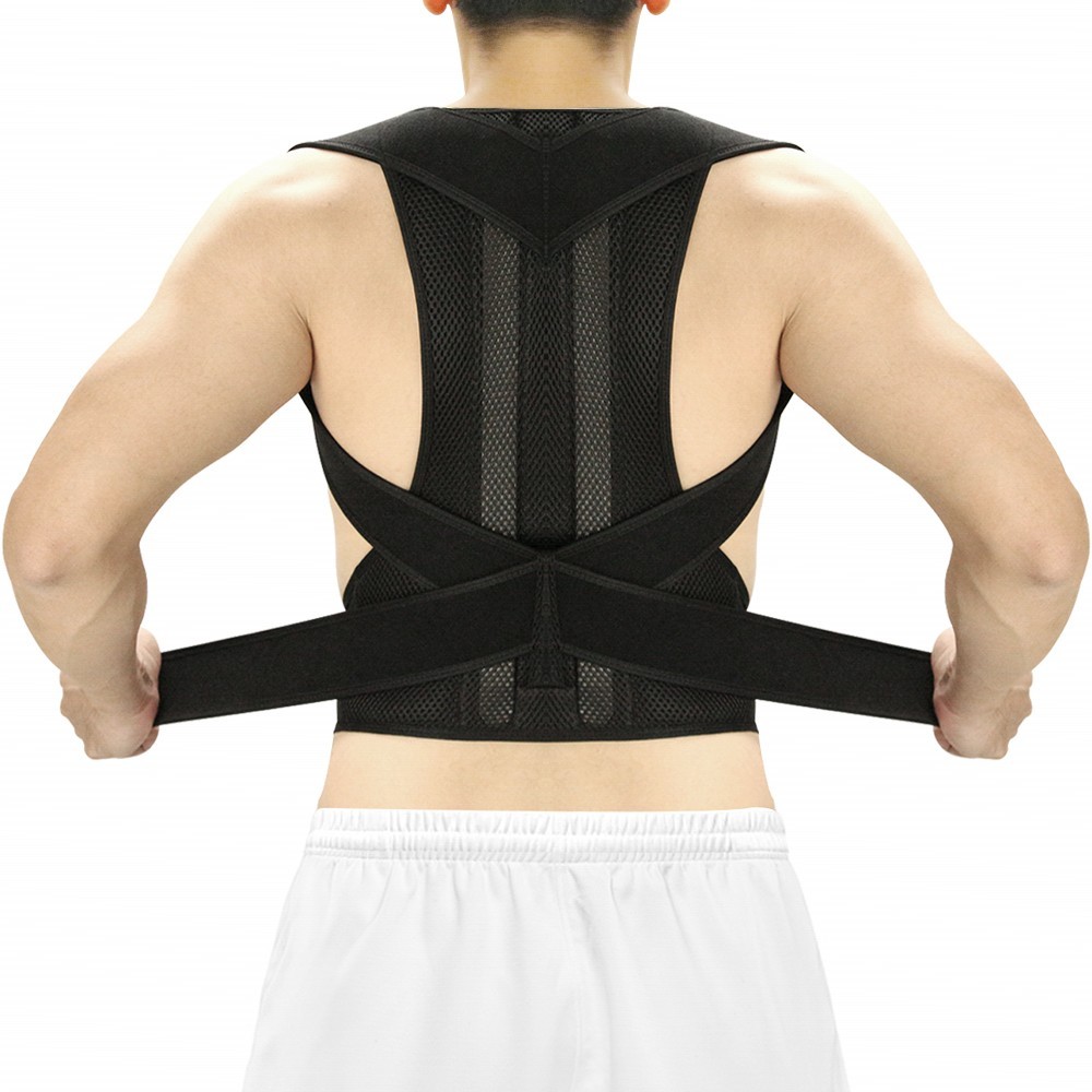 Adjustable Posture Corrector Low Back Support Shoulder Brace Belt for Men Women