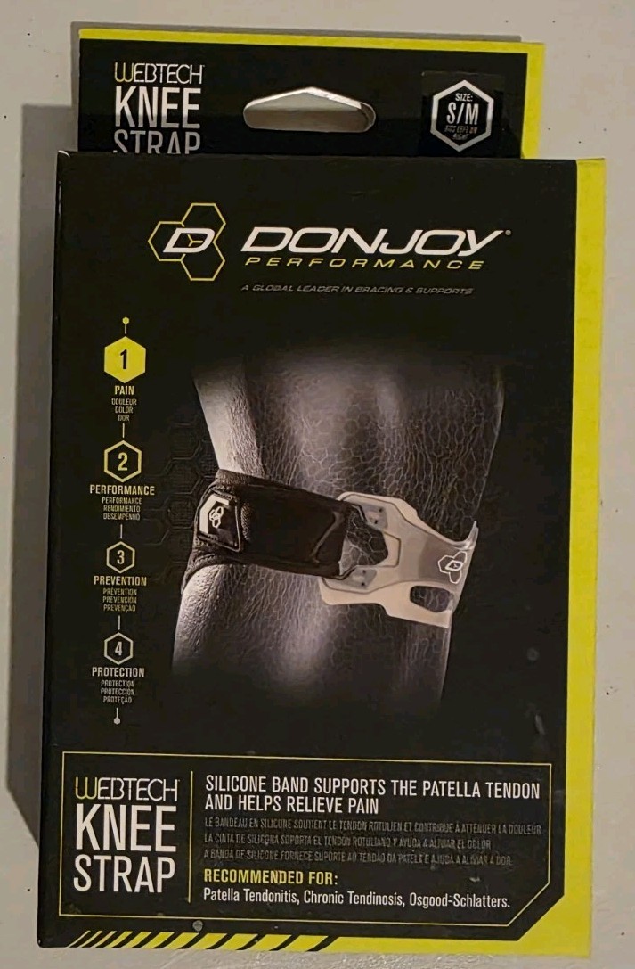 DONJOY Performance WEBTECH Patella Tendonitis Knee Support Strap S/M