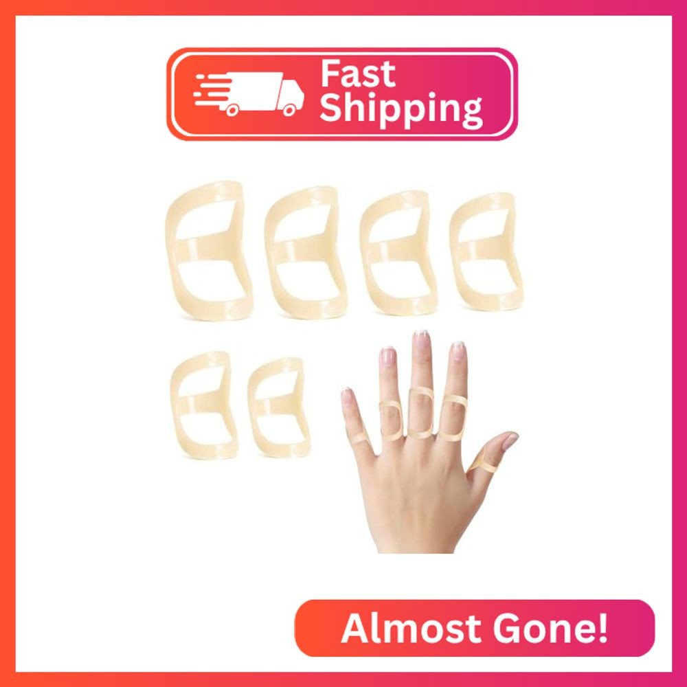Mezeic 10 Pcs Finger Splints Oval Trigger Finger Splint for Thumb Index Middle P