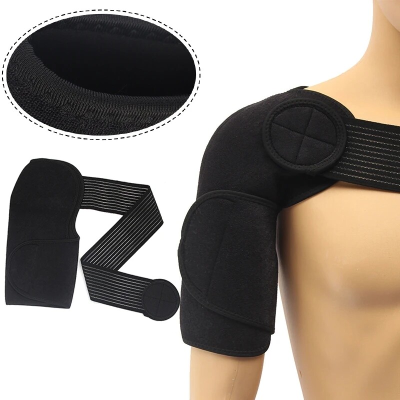 Ajustable Shoulder Brace Support Belt Band Dislocation Neoprene Pain Relief Men