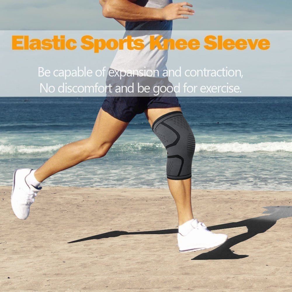 Knee Compression Brace Sleeve Support Sports Joint Injury Pain Relief Arthritis