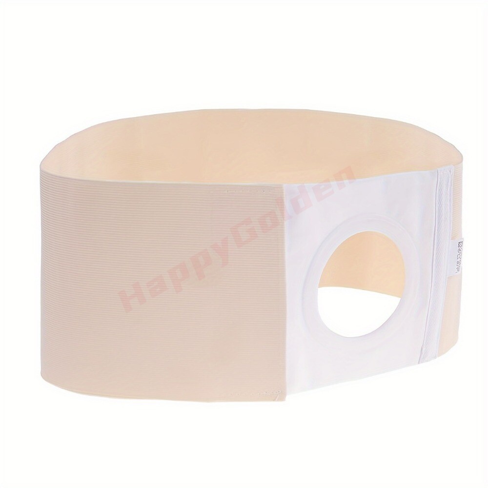 Adjustable Comfort Ostomy Belt Hernia Support Pain Relief Breathable Cloth Beige