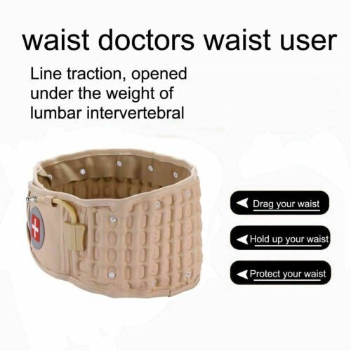 Aptoco Decompression Belt Back Brace Lumbar Support Spinal Air Traction Extender