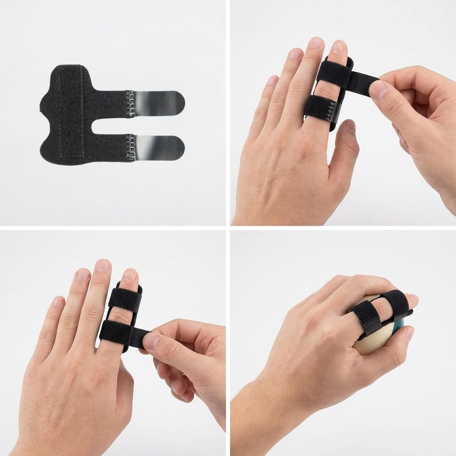 Trigger Finger Brace, Adjustable Pinky Middle Index Finger Support Protector
