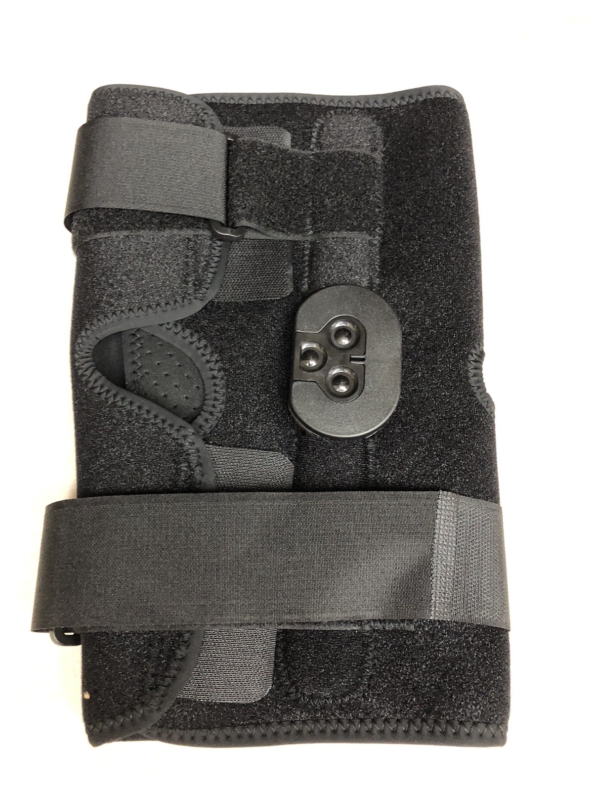 ISO Preferred Dual Hinged Knee Brace Universal One Size Black KN209 New