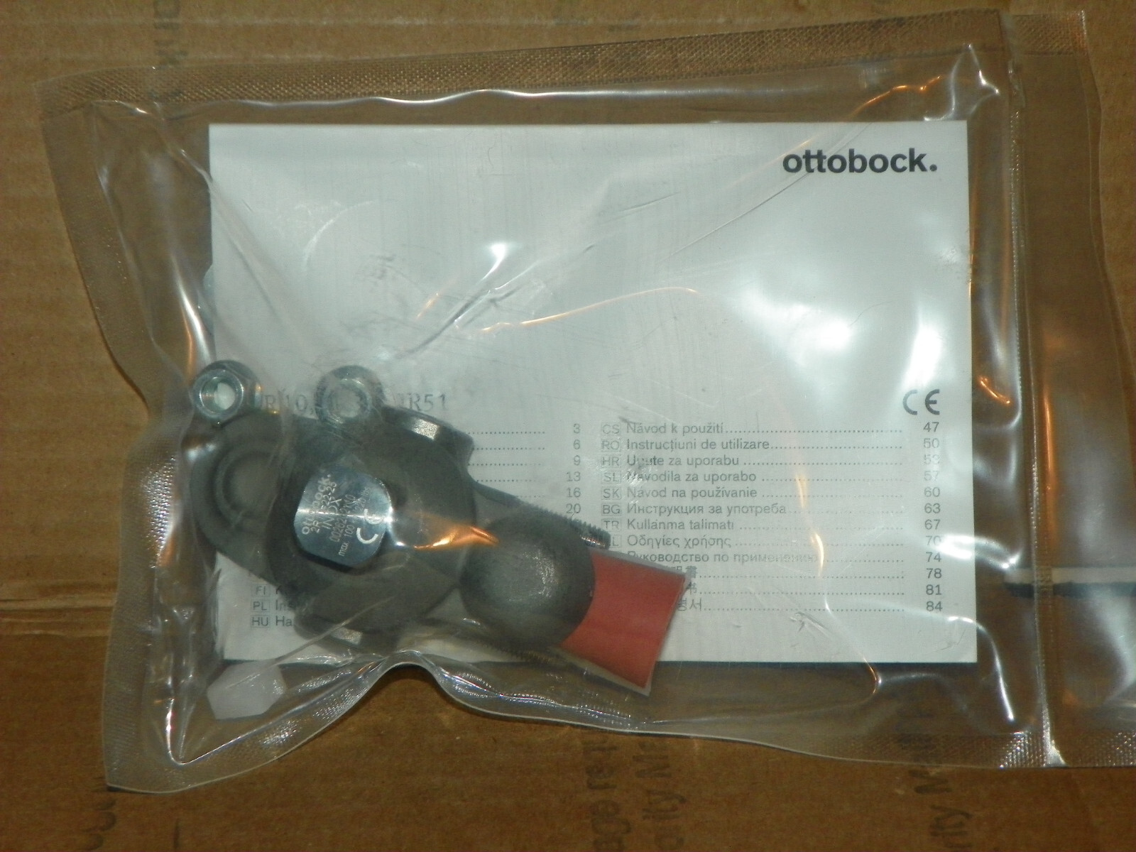 OTTOBOCK otto bock Single Axis prosthetic Foot Adaptor 2R10=22-25 SEALED NOS