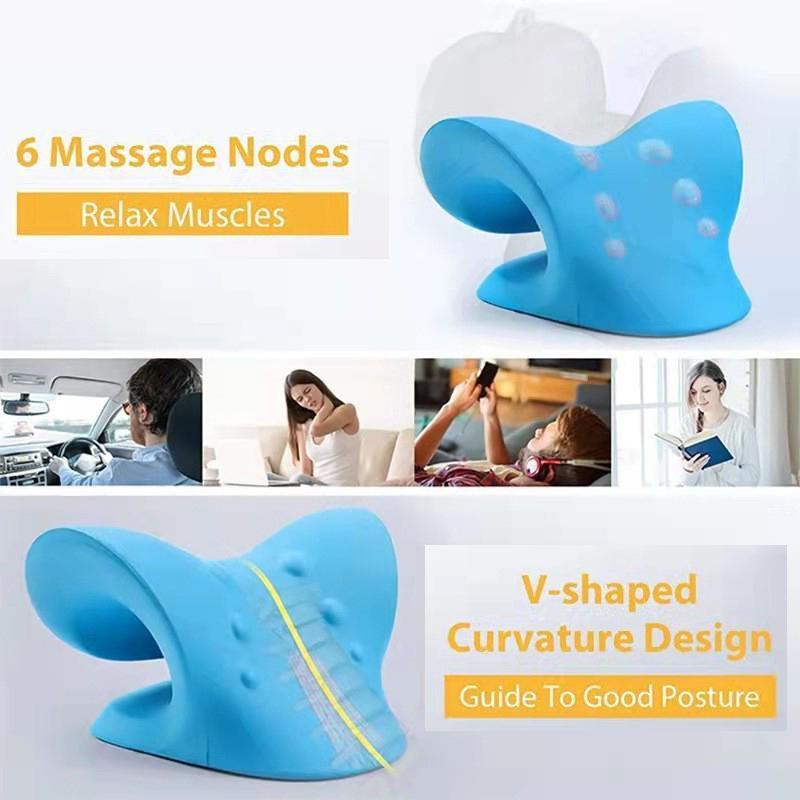 Neck Shoulder Stretcher Pain releaser Cervical Traction Device Pillow For Pain