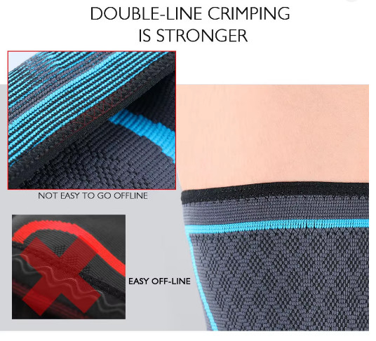 2PCS Compression Knee Support Sleeve Running Cycling Basketball Volleyball Brace