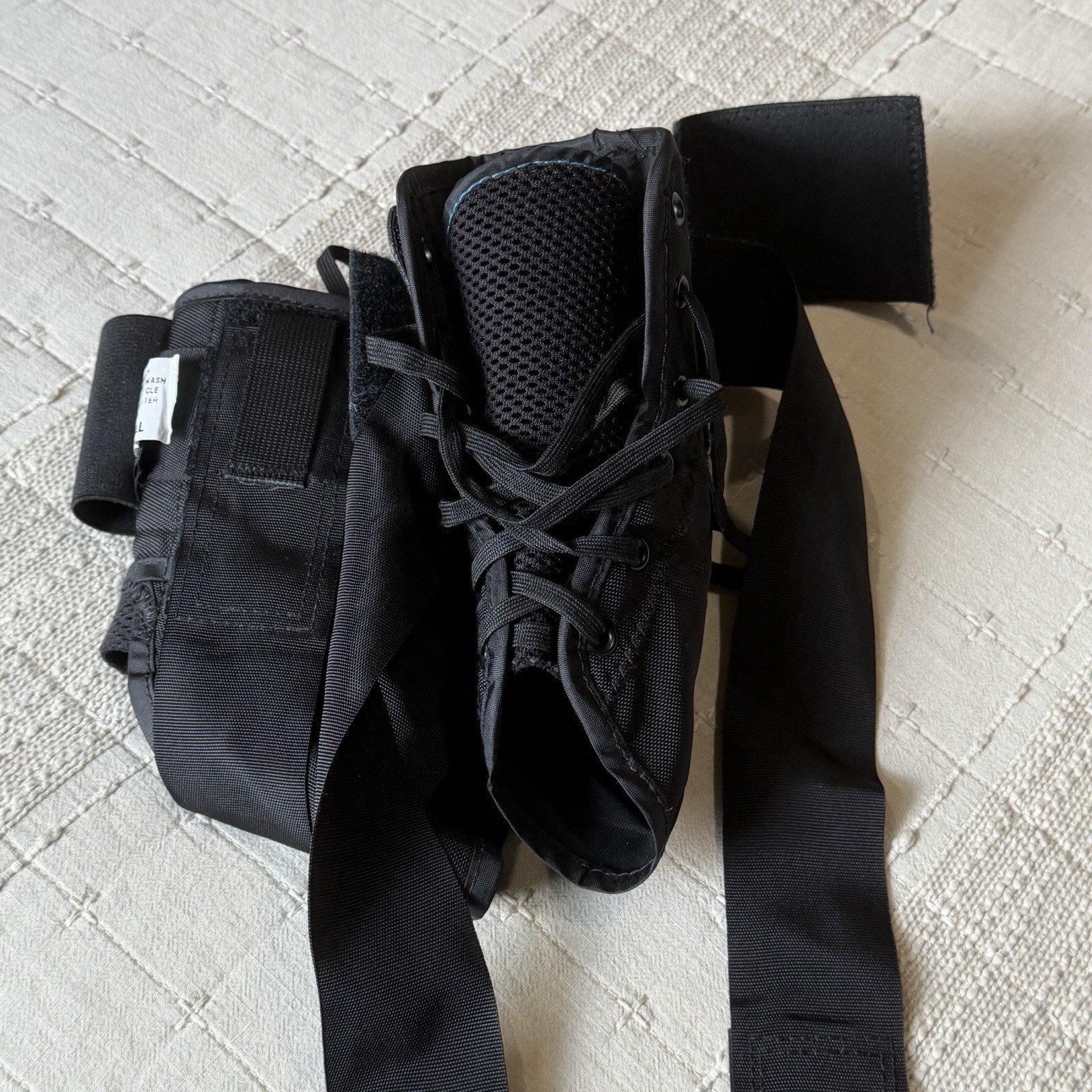Pair Of Med Spec ASO Small Black Dual Support Ankle Stabilizer Excellent USA