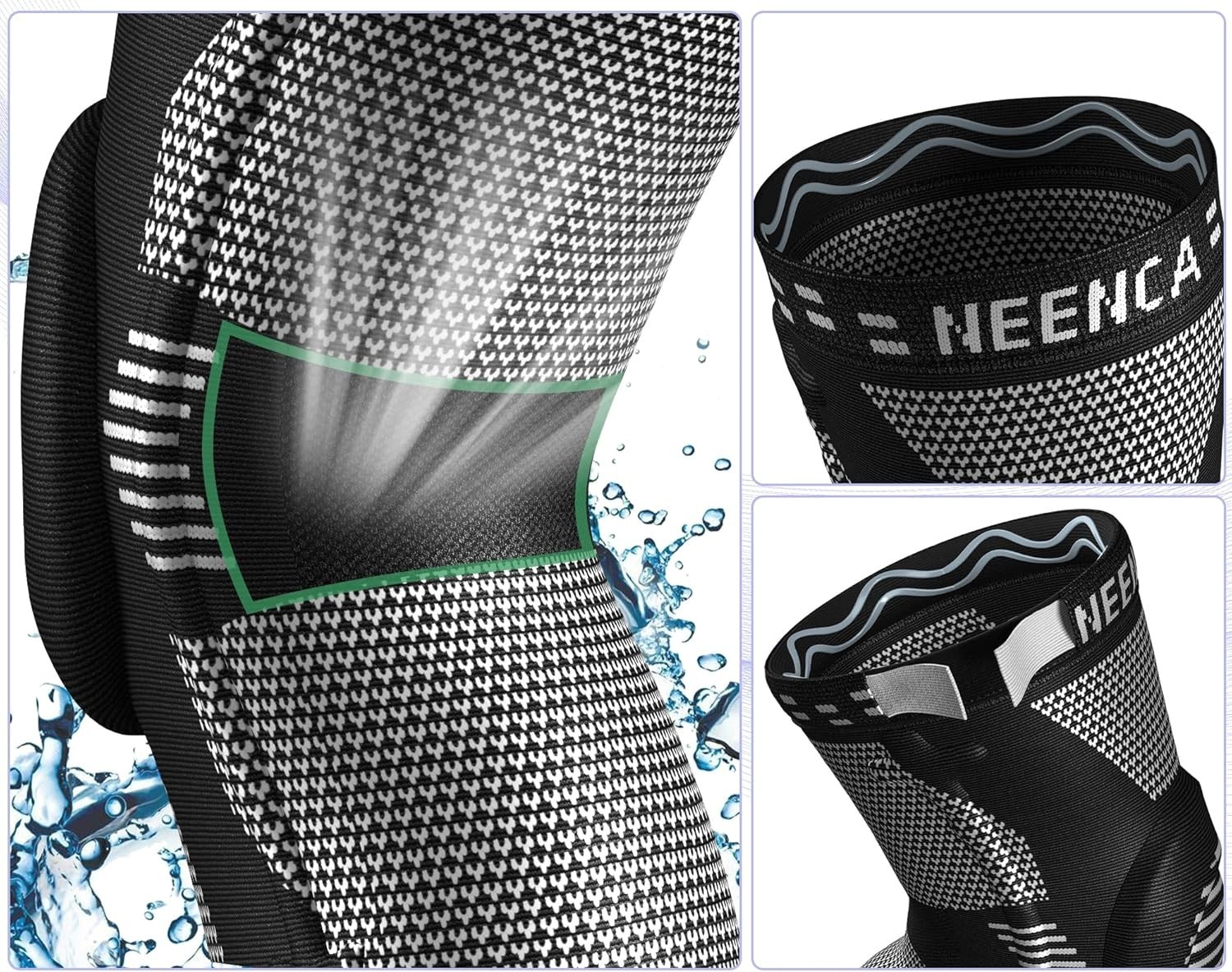 Knee Braces for Pain Relief Compression Knee Sleeves Support Men Women Athletic