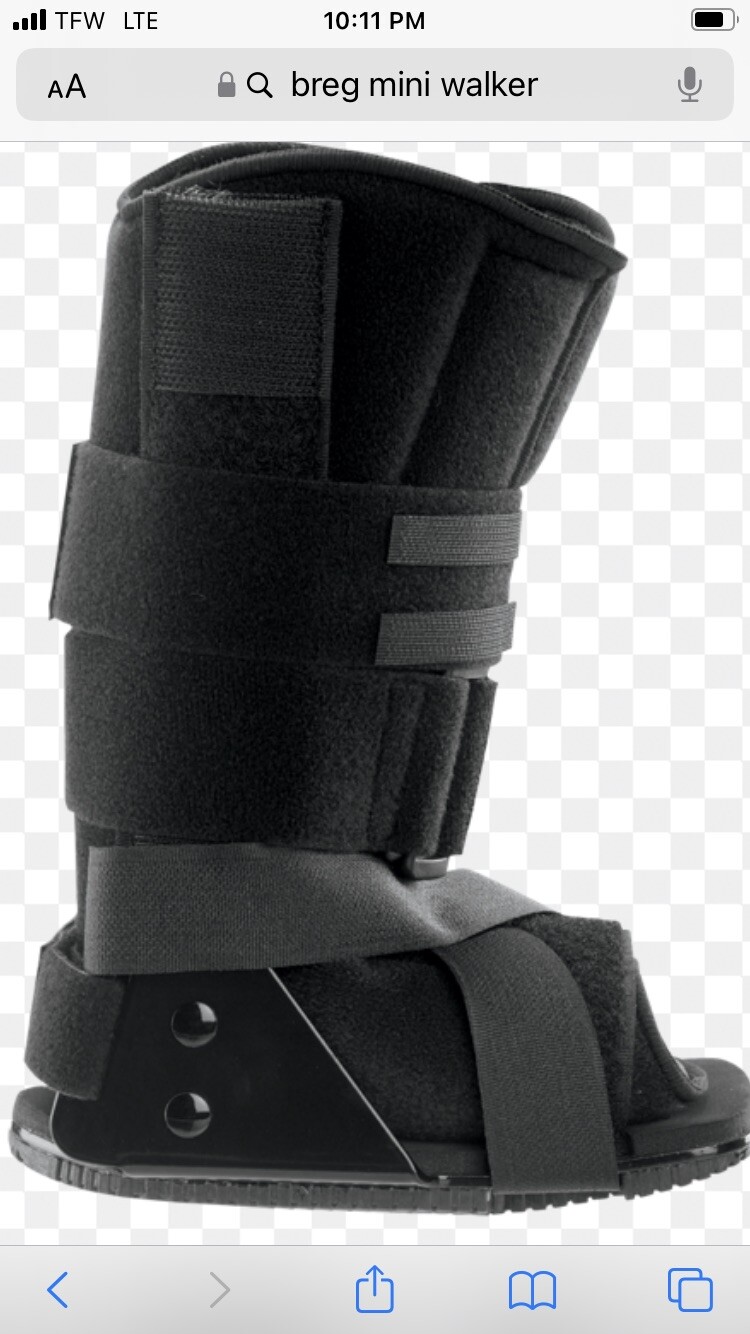 Breg Walker Mini- Aluminum- Kids Walker Boot Size XL (7)