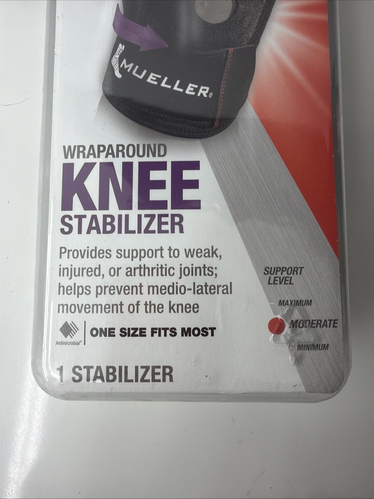 Mueller Open Patella Wraparound Knee Stabilizer Brace