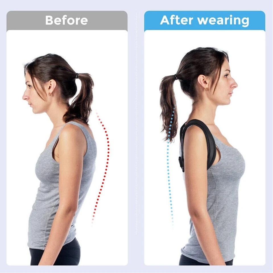 Posture Corrector Back Brace Adjustable Shoulder Support Belt For Men Women