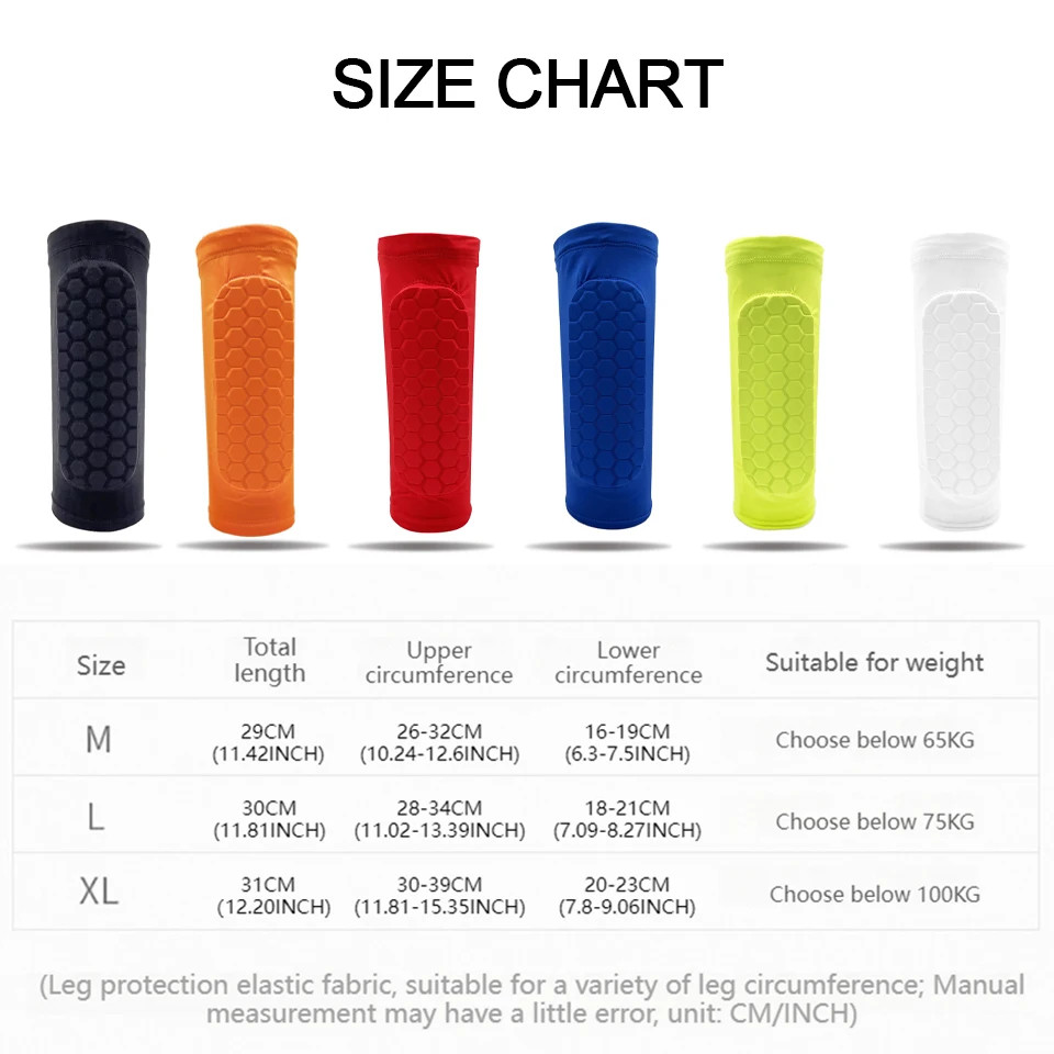 1PCS Leg Support Football Sports Legging Sleeve Calf Covers Honeycomb C