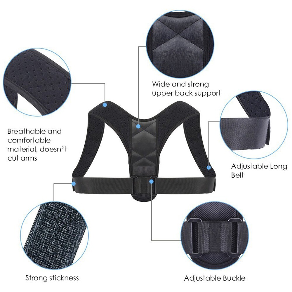 Elastic Posture Corrector Correction For Women /Men Brace Belt Back Should Top