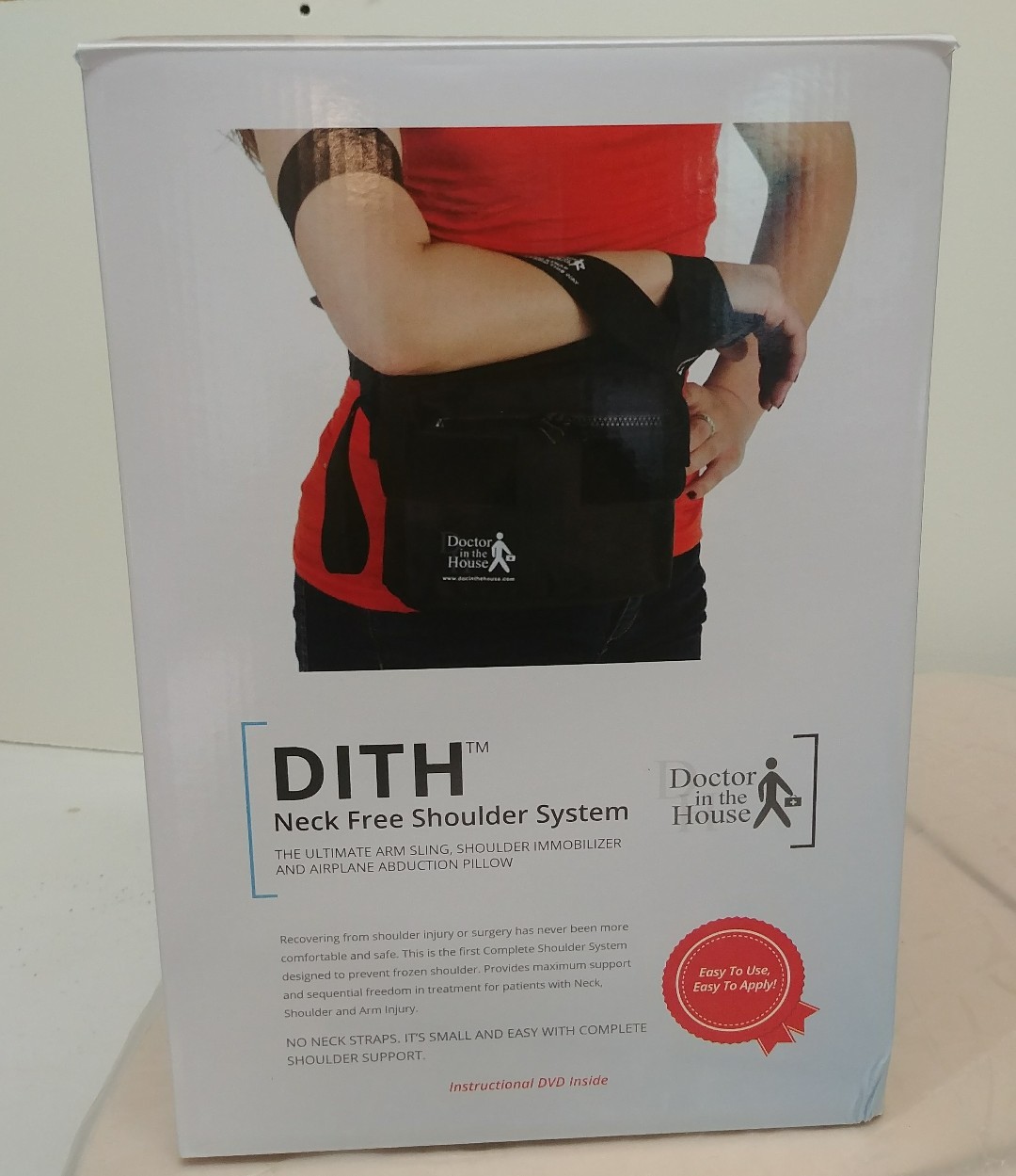 DITH Neck Free Shoulder System, arm sling, Immobilizer and Airplane Pillow NIB
