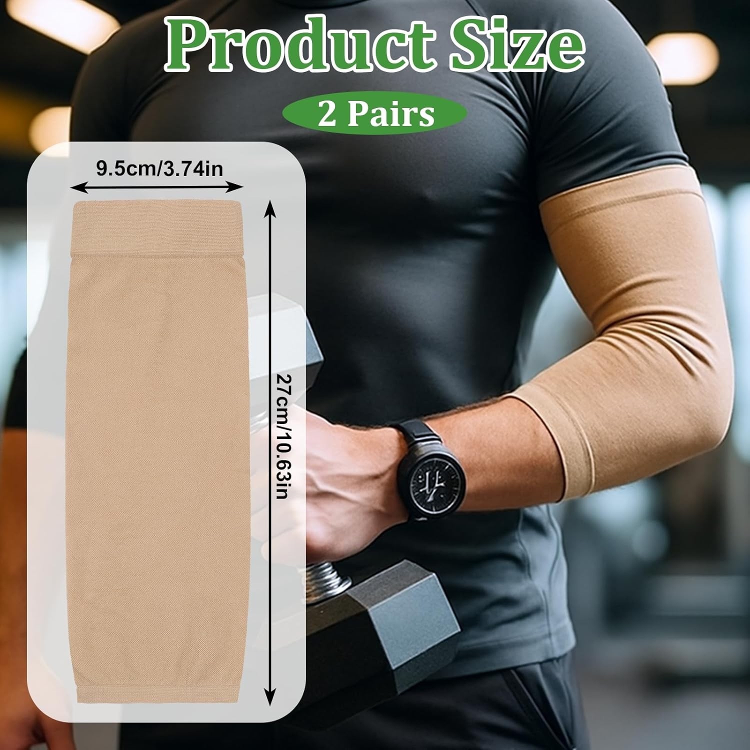 2 Pairs Tattoo Cover Up Sleeve Forearm Sleeves Women Forearm Compression