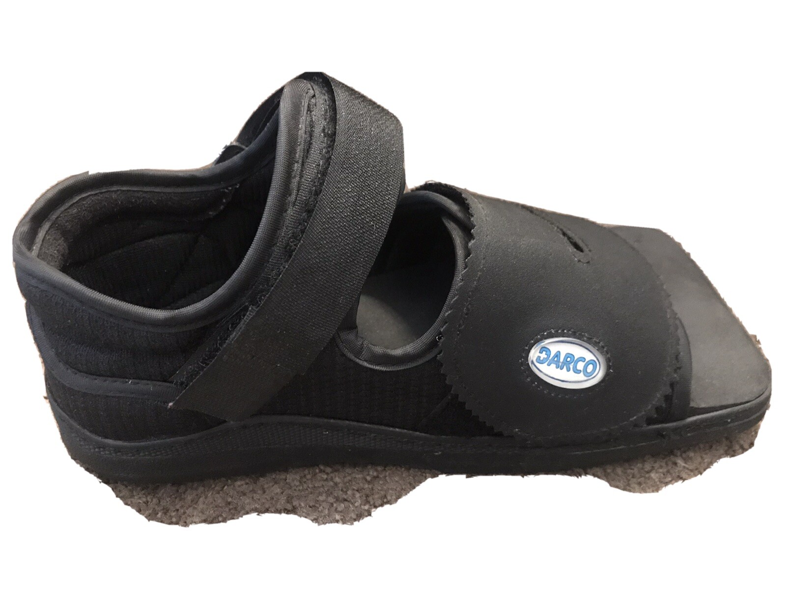 DARCO MedSurg Medical Surgical Shoe Post Op Women Medium Square Toe Black