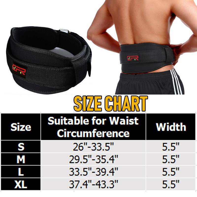 Men Women Adjustable Lumbar Support Lower Waist Back Belt Brace Pain Relief Band