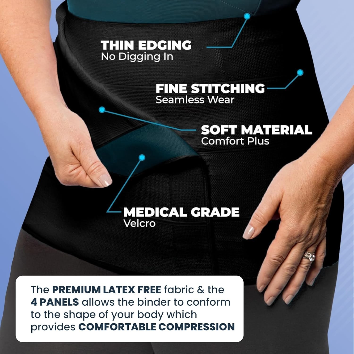 Plus Size Abdominal Binder Post Surgery – C Section Belly Binder, Postpartum …