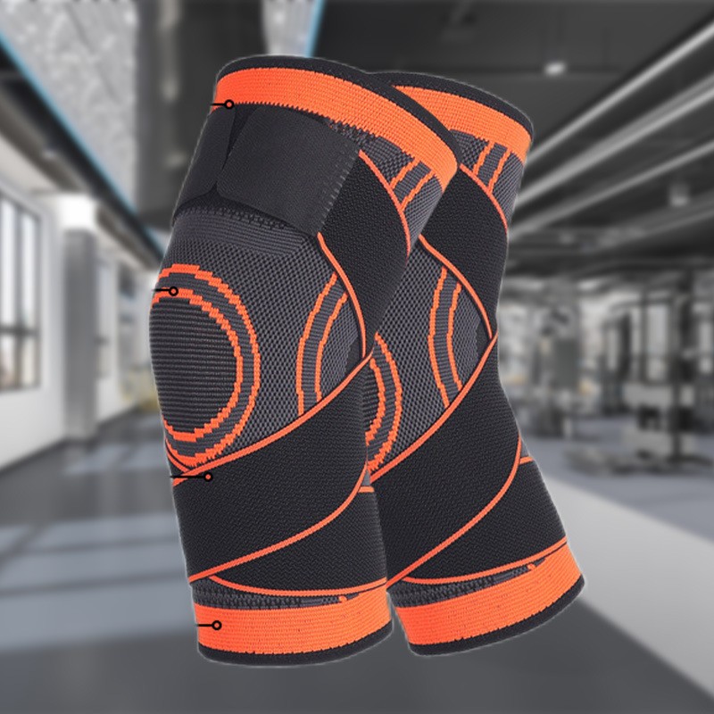 Knee Support Wrap Compression Straps Adjustable Athletic Knee Brace Unisex 1pair