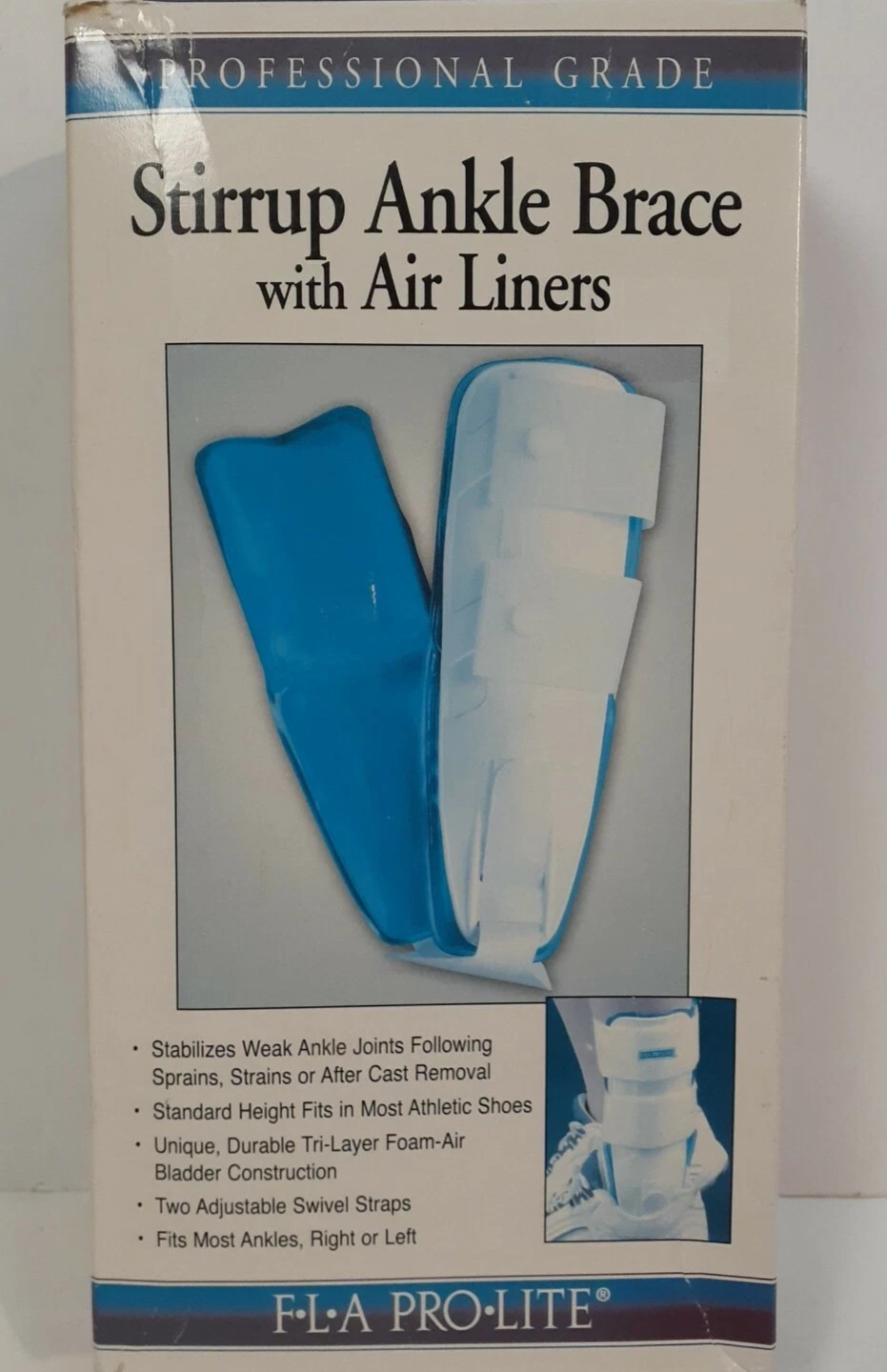 FLA ProLite Stirrup Ankle Brace w/ Air Liners – 40-908UNSTD