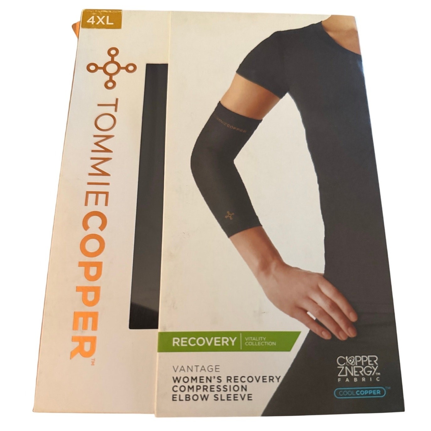 Tommie Copper Vitality Recovery Compression Elbow Sleeve, Women’s Size 4XL, NWT