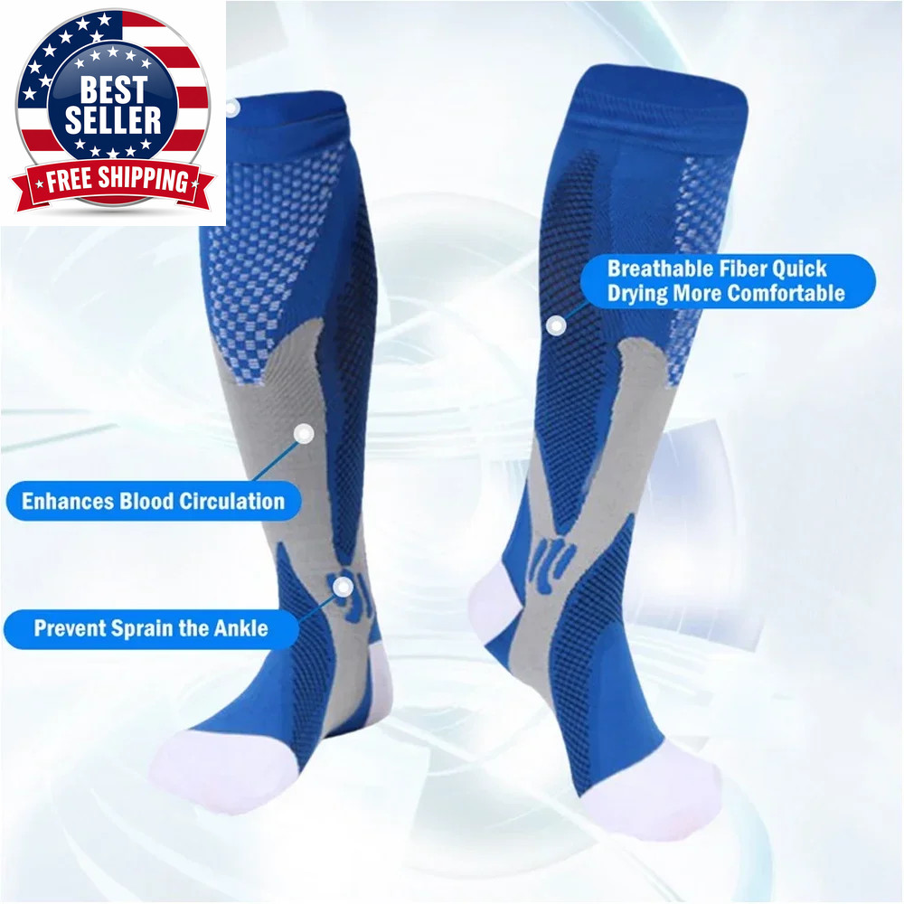 1Pair Running Grip Socks,Varicose Veins Compression Stockings,Sports Stockings f