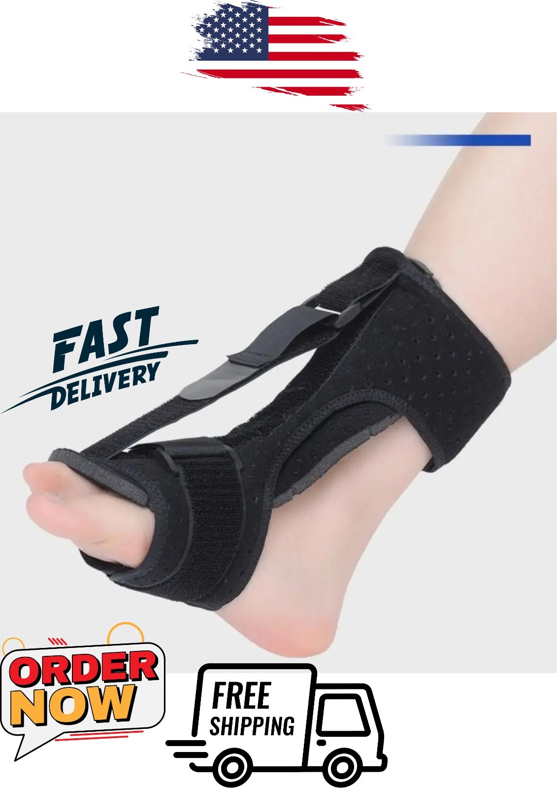 Night Splints Plantar Fasciitis Pain Relief Adjustable Foot Drop Ankle Brace US